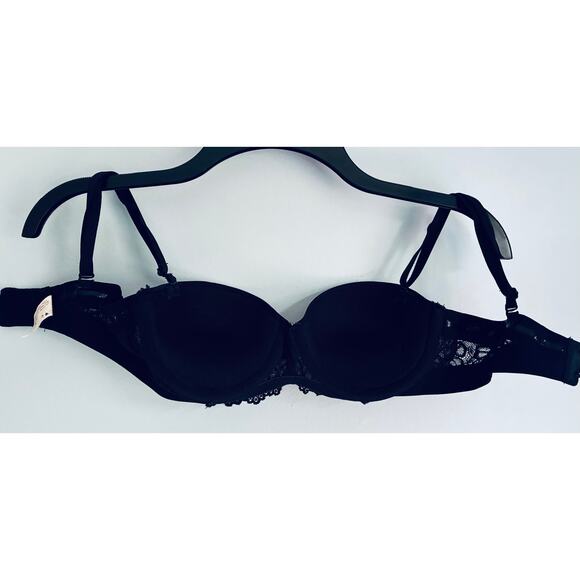 Maidenform Strapless Push Up Bra Black 34A - Picture 4 of 8